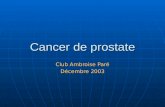 Cancer de prostate