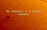 Os Valores e a Acção Humana