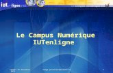 Le Campus Numérique IUTenligne