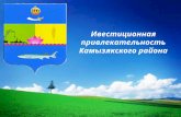 Ивестиционная привлекательность Камызякского района