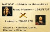 MAT 0341 – História da Matemática I