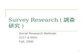 Survey Research ( 調查研究 )
