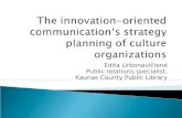 The innovation-oriented communication‘s  strategy  planning of  cultur e organizations