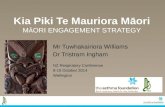 Kia  Piki Te Mauriora  Māori M Ā ORI  ENGAGEMENT STRATEGY