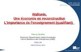 Wallonie, Une économie en reconstruction L’importance de l’enseignement (qualifiant)