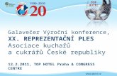 Galavečer Výroční konference, XX. REPREZENTAČNÍ PLES Asociace kuchařů  a cukrářů České republiky