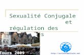 Sexualité Conjugale                 et régulation des naissances