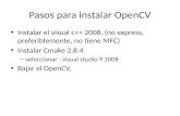 Pasos para instalar  OpenCV