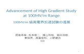 Advancement of High Gradient Study at 100MV/m Range