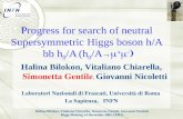 Progress for search of neutral Supersymmetric Higgs boson h/A  bb h 0 /A (h 0 /A  m + m - )