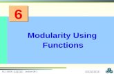 Modularity Using Functions