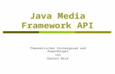 Java Media Framework API