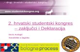 2. hrvatski studentski kongres – zaključci i Deklaracija