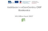 Vzdělávání  v  eGonCentru  ORP Boskovice