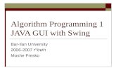 Algorithm Programming 1  JAVA GUI with Swing