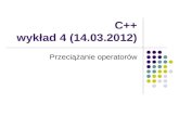 C++ wykład 4 (14.03.2012)