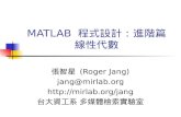 MATLAB  程式設計：進階篇 線性代數