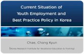 Current Situation of  Youth Employment and  Best Practice Policy in Korea