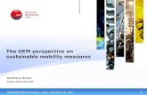 The OEM perspective on sustainable mobility measures