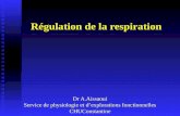 Régulation de la respiration