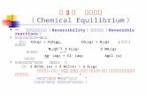 第 3 章  化学平衡 （ Chemical Equilibrium ）