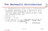 The Bernoulli Distribution