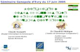 Séminaire Genopole d’Evry du 17 Juin 2005