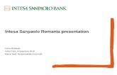 Intesa Sanpaolo Romania presentation