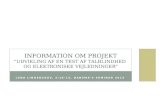 Information om projekt ”Udvikling  af en test af talblindhed  og  elektroniske  vejledninger”