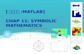 [ 선형대수 : Matlab ] Ch ap 11:  Symbolic Mathematics