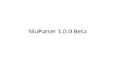 NiuParser  1.0.0 Beta