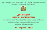 Инспекция по надзору в сфере образования Архангельской области