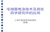 毛细管电泳技术及其在药学研究中的应用 上海市食品药品检验所 林梅
