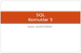 SQL Komutlar 5