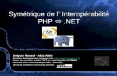Symétrique de l’ Interopérabilité PHP    .NET