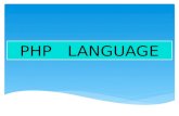 PHP    LANGUAGE