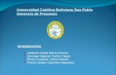 Universidad Católica Boliviana San Pablo Gerencia de Procesos