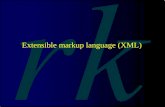 Extensible markup language (XML )