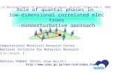 Role of quantal phases in  low-dimensional correlated electrons -nonperturbative approach