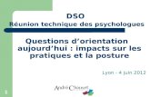 DSO  Réunion technique des psychologues