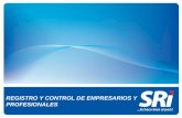 REGISTRO Y CONTROL DE EMPRESARIOS Y PROFESIONALES