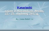 Katarinski sajam u Slavonskom Brodu, 22.- 25. studenog 2012.g.