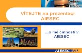 VÍTEJTE na prezentaci AIESEC