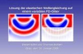 Lösung der elastischen Wellengleichung auf einem variablen FD-Gitter