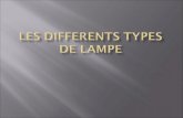 LES DIFFERENTS TYPES DE LAMPE