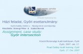 Házi feladat, Győri esettanulmány:  Győr,Kodály Zoltán u – Ifjúság körút csomópontja