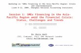 Workshop on “SMEs Financing in the Asia-Pacific Region: Crisis and Countermeasures”