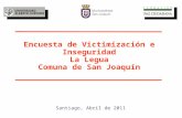Encuesta de Victimización e Inseguridad La Legua Comuna de San Joaquín