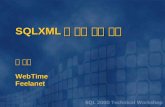 SQLXML 의 세부 기능 소개  정 홍주 WebTime Feelanet