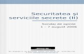 Securitatea şi serviciile secrete  (II)